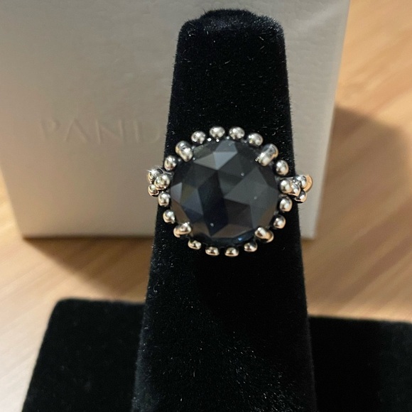 Pandora Midnight Star Blue Crystal Ring, size 4.5 (48) - Picture 2 of 6